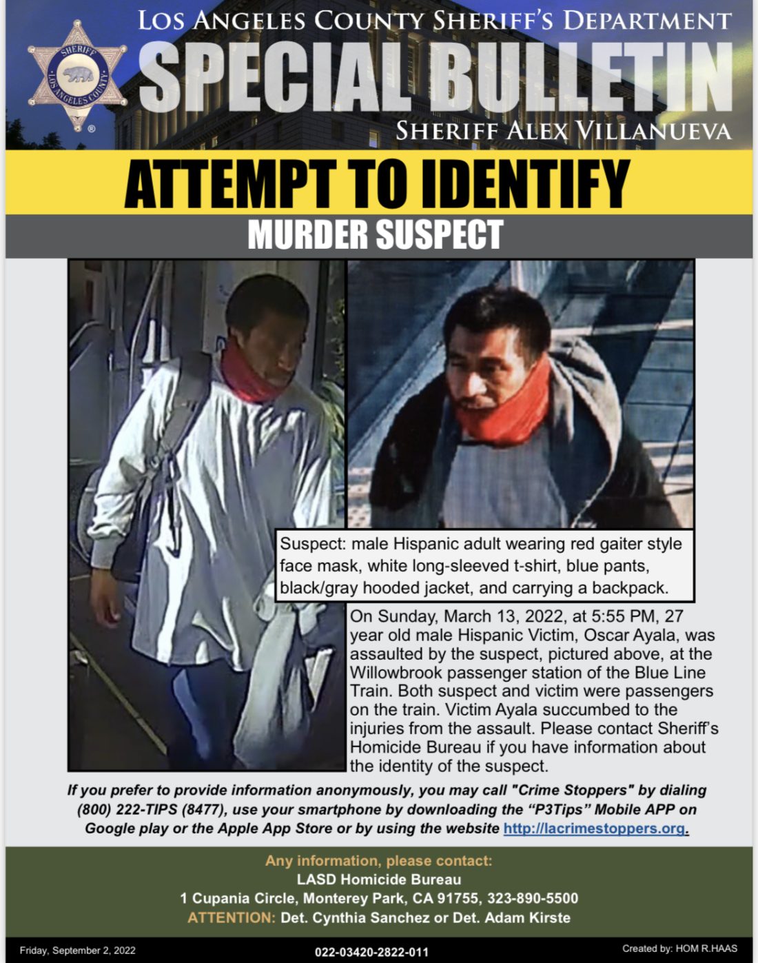 information wanted poster. Attempt to Identify.